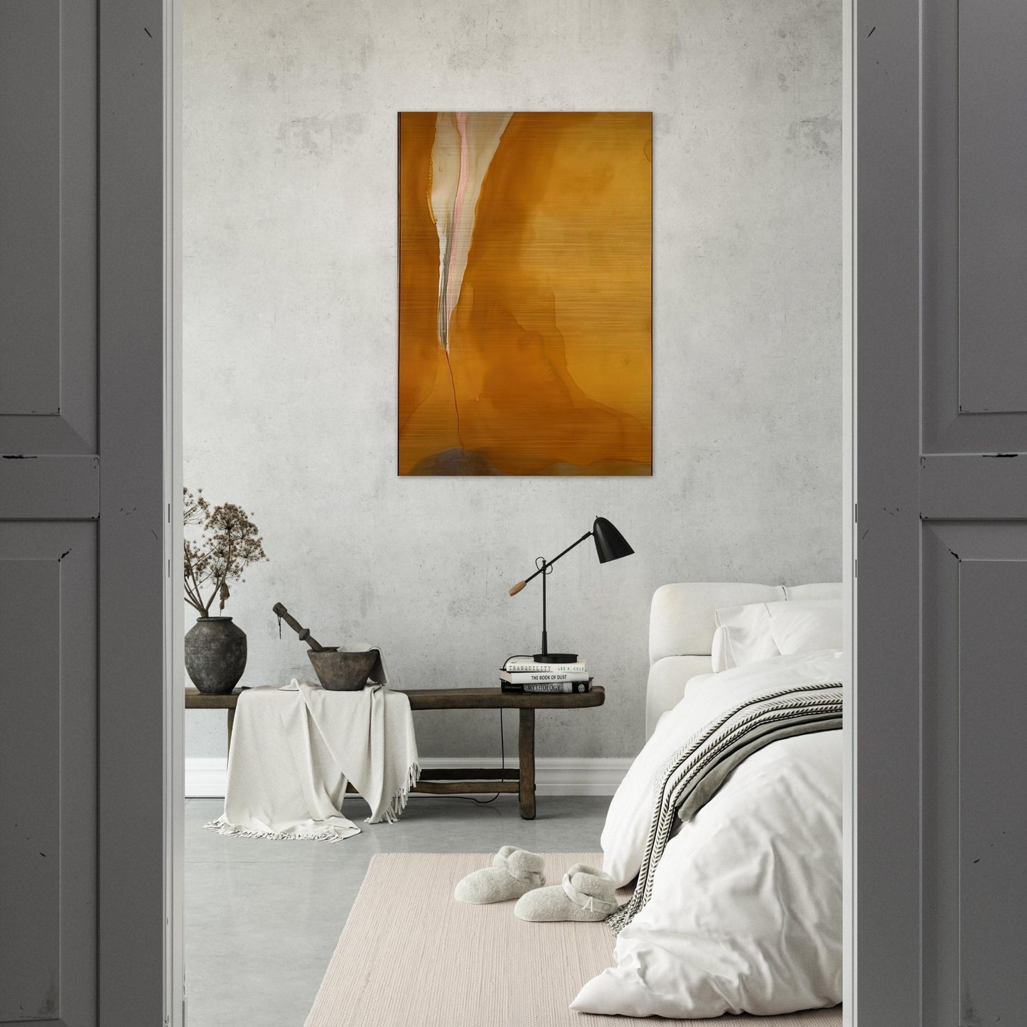 Coral Wedge - 1972 - Helen Frankenthaler Brushed Aluminum Print - 70x100 cm / 28x40 inches | Helen Frankenthaler Aluminum Print | Helen Frankenthaler Prints