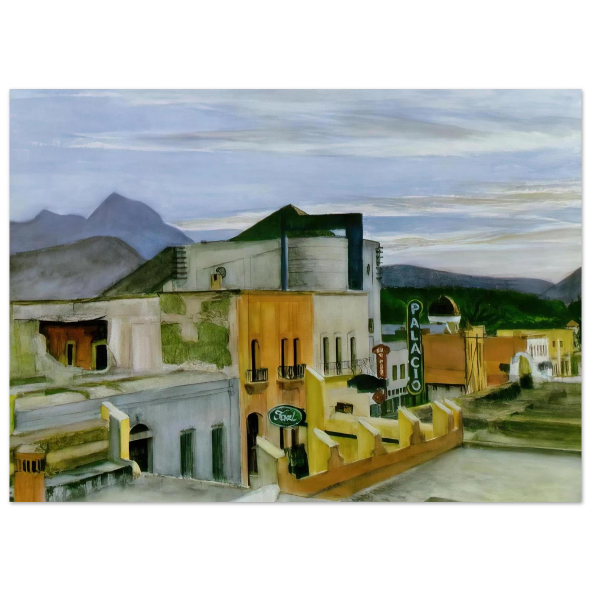 Edward Hopper - El Palacio Fine Art Poster - 40x60 cm / 16x24 inches