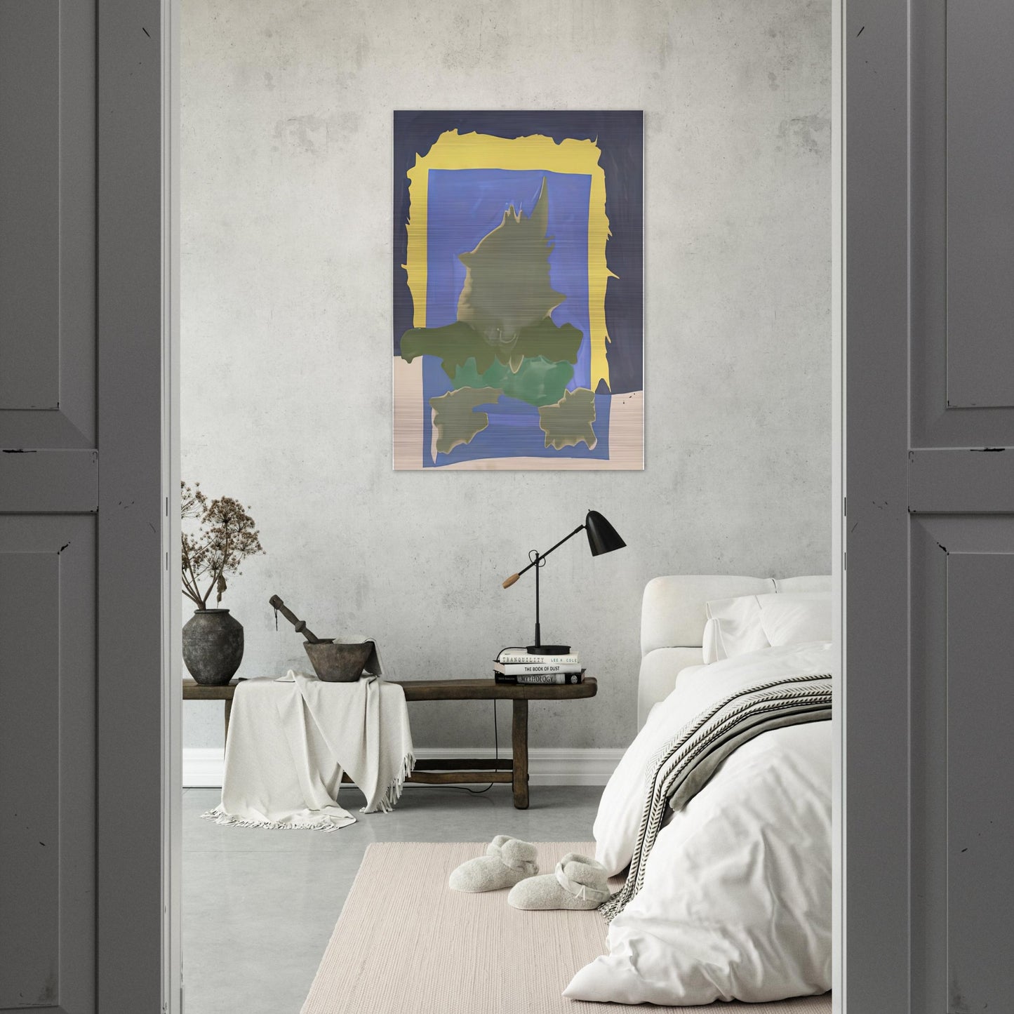 Interior Landscape, 1964- - Helen Frankenthaler Brushed Aluminum Print - 70x100 cm / 28x40 inches | Helen Frankenthaler Aluminum Print | Helen Frankenthaler Prints