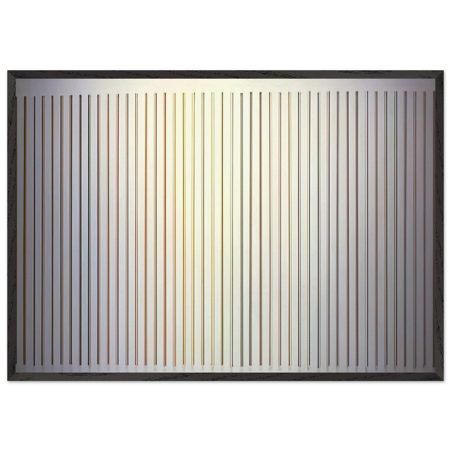 Color Needles - 1984 - Gene Davis Framed Art Print – Black Wooden Frame - Default Title - -Framed Art Print