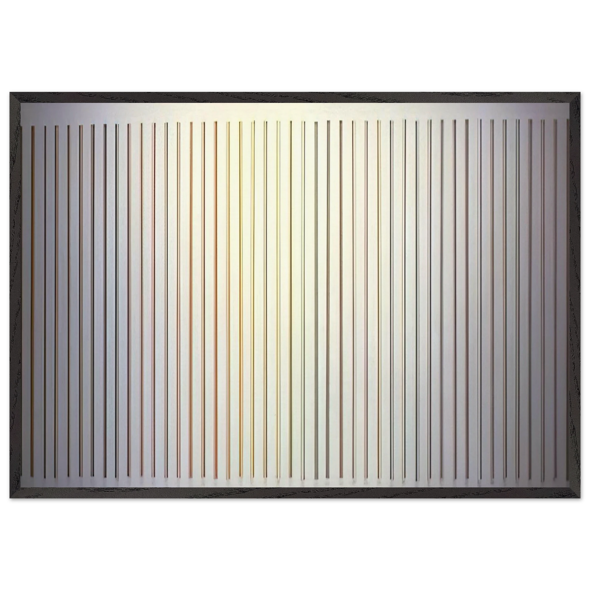 Color Needles - 1984 - Gene Davis Framed Art Print – Black Wooden Frame - Default Title - -Framed Art Print