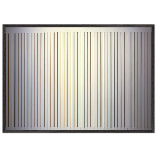 Color Needles - 1984 - Gene Davis 70x100 cm / 28x40 inches Framed Art Print – Black Wooden Frame