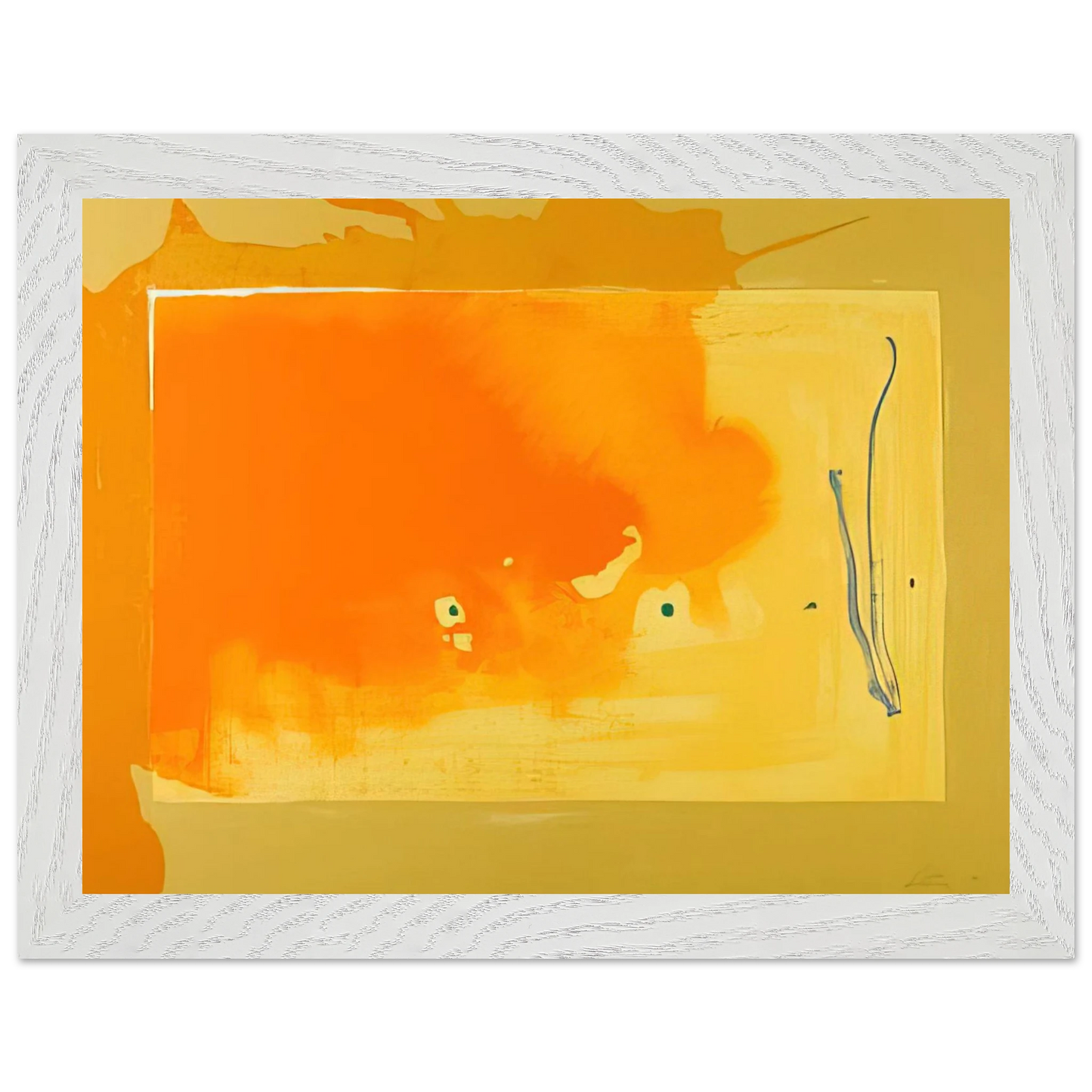 Helen Frankenthaler - Bilbao - 1998 Wall art - 70x100 cm / 28x40 inches - Premium Wooden Framed Poster With Fine Art Paper - Wood frame