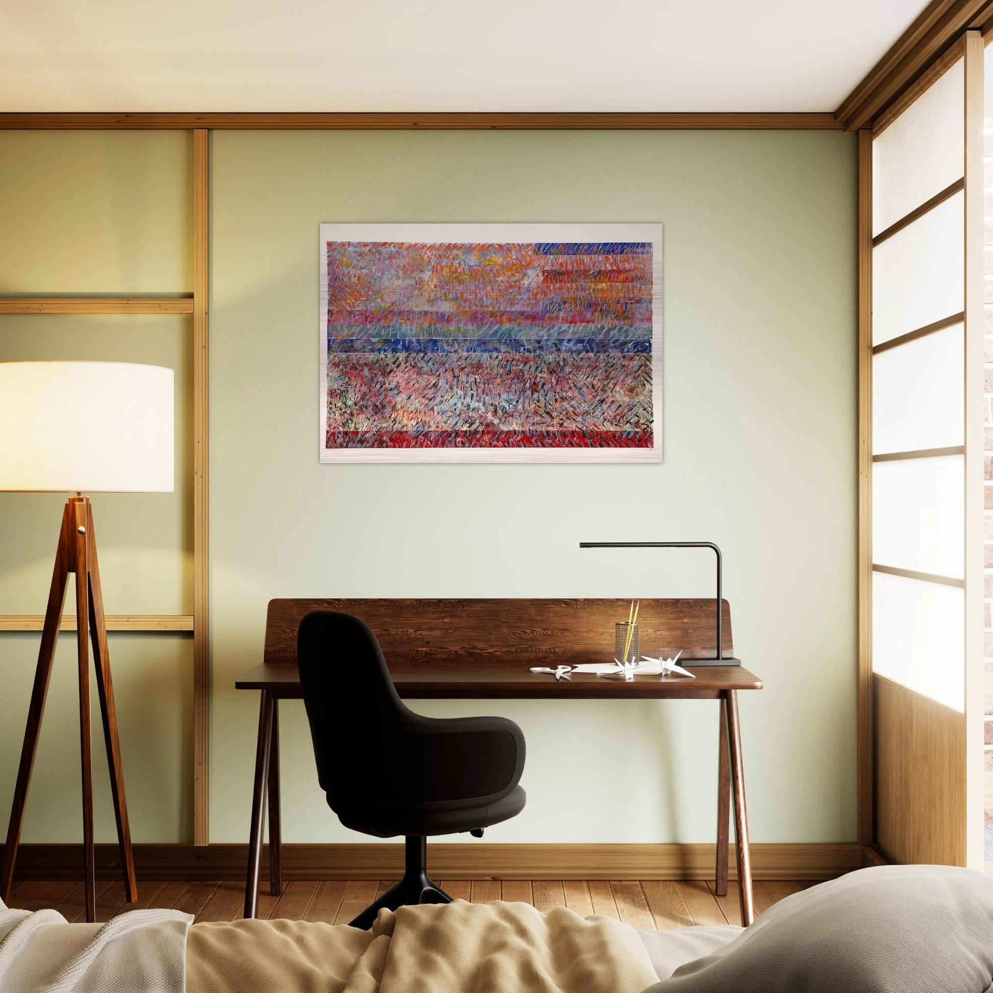 St. Albans - Sam Gilliam Brushed Aluminum Print - 70x100 cm / 28x40 inches | Sam Gilliam Aluminum Print | Sam Gilliam Prints