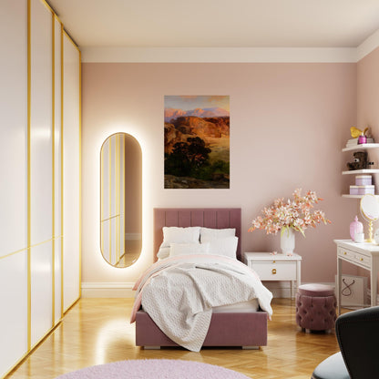 A Water Pocket Northern Arizona - Thomas Moran Brushed Aluminum Print - 70x100 cm / 28x40 inches | Thomas Moran Aluminum Print | Thomas Moran Prints