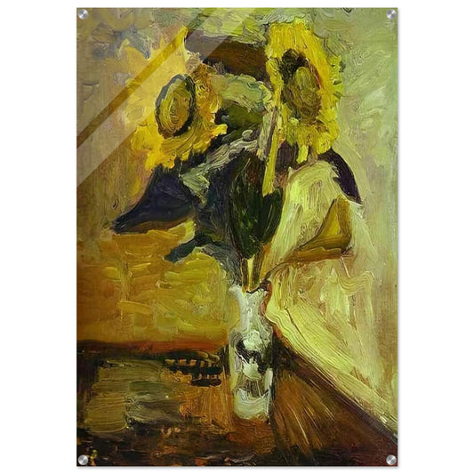 VASE OF SUNFLOWERS 1898 - Henri Matisse Acrylic Print - 70x100 cm / 28x40″ inches | Henri Matisse Wall Art | Henri Matisse Prints