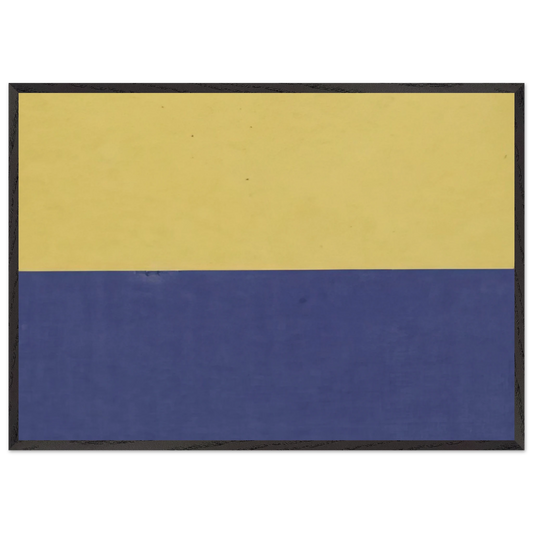 Yellow and Blue - Ellsworth Kelly Framed Art Print – Black Wooden Frame - Default Title - -Framed Art Print