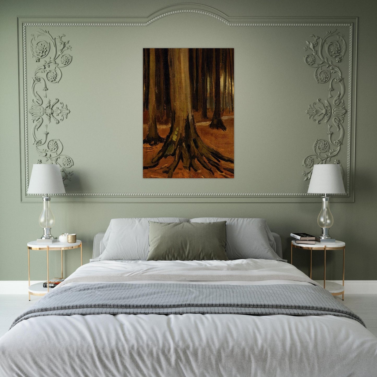 Girl in the Woods - Vincent van Gogh Brushed Aluminum Print - 70x100 cm / 28x40 inches | Vincent van Gogh Aluminum Print | Vincent van Gogh Prints