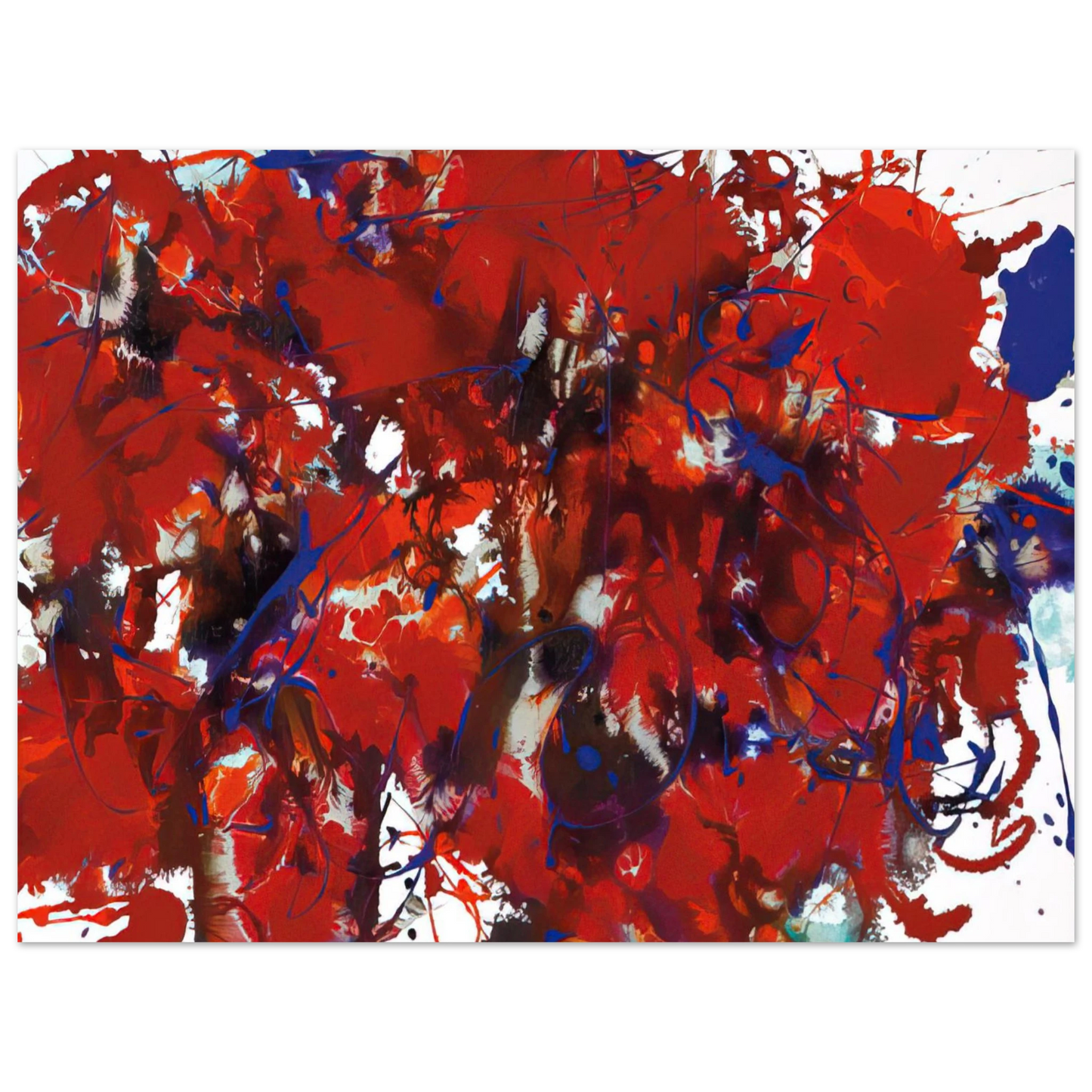 Sam Francis - Untitled  SFP94-39  SFF 1714  Fine Art Poster - Default Title