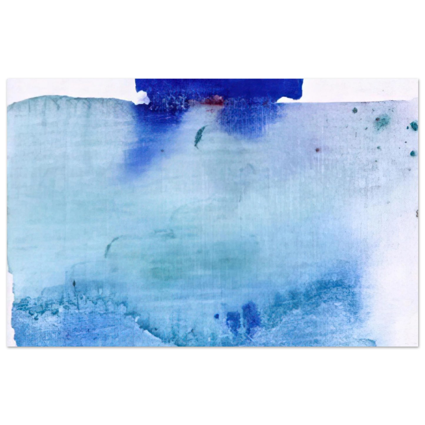 Helen Frankenthaler - Untitled - 1982 Wall art - 70x100 cm / 28x40 inches - Premium Wooden Framed Poster With Fine Art Paper - Black frame