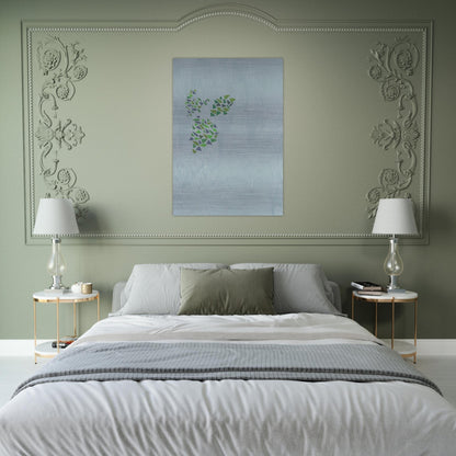 Colors on Blue - Post-Painterly Abstraction - Robert Goodnough Brushed Aluminum Print - 70x100 cm / 28x40 inches | Robert Goodnough Aluminum Print | Robert Goodnough Prints