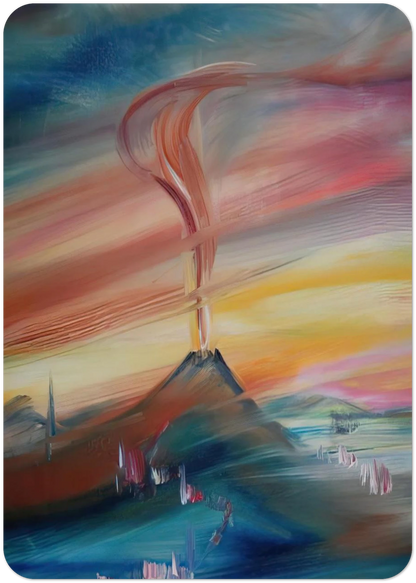 After Eruption of the Hessian Skittles By Konrad Zuse Pack of 10 Post Cards | Konrad Zuse Post Cards | A6 (10.5 x 14.8 cm) - 4.1 x 5.8 inches