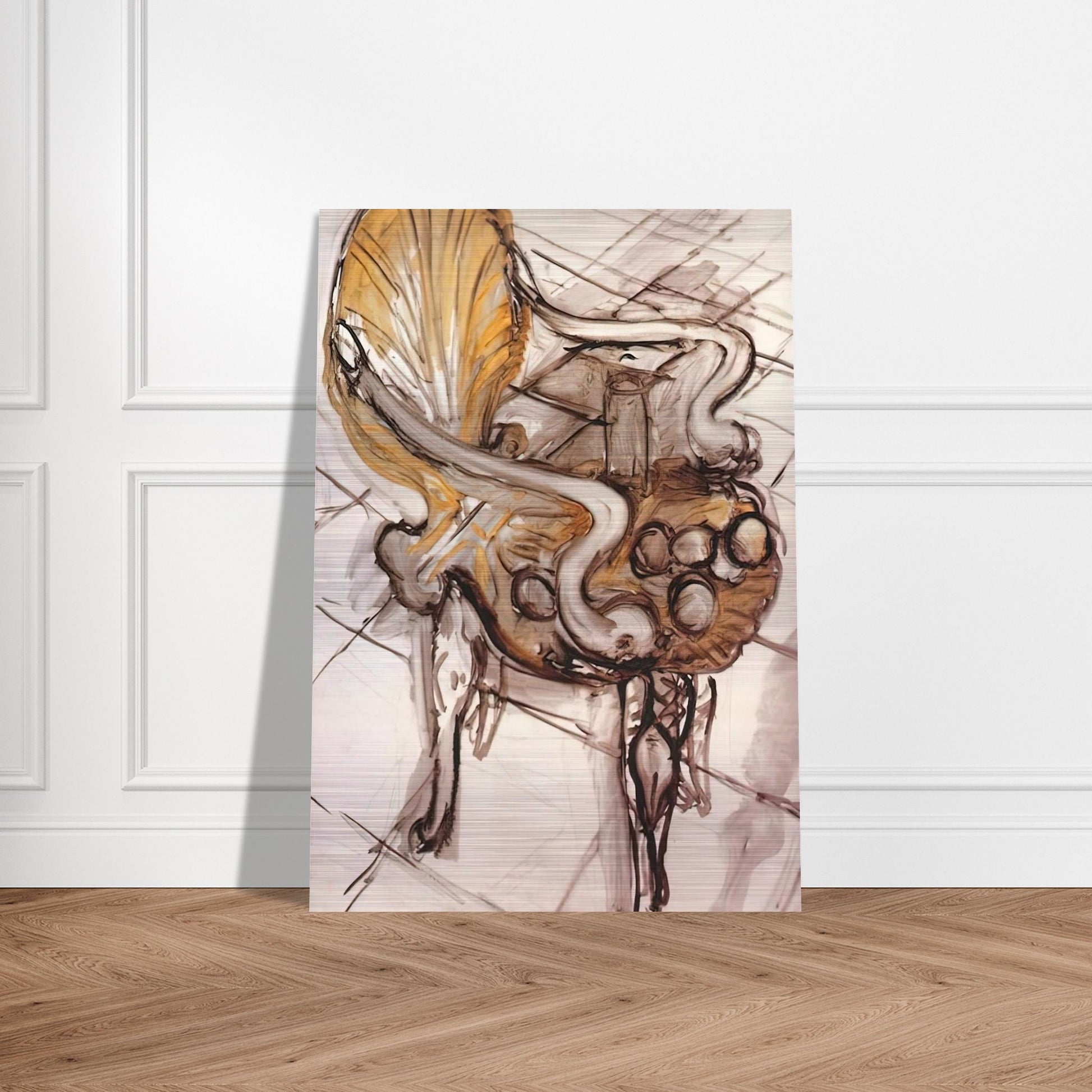 VENETIAN ARMCHAIR WITH FRUITS 1942 - Henri Matisse Brushed Aluminum Print - 70x100 cm / 28x40 inches | Henri Matisse Aluminum Print | Henri Matisse Prints