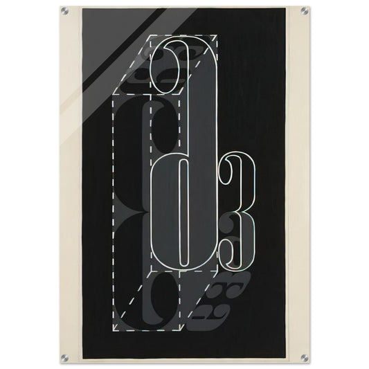 6 AND 3 1931 - Josef Albers Acrylic Print - 70x100 cm / 28x40″ inches | Josef Albers Wall Art | Josef Albers Prints