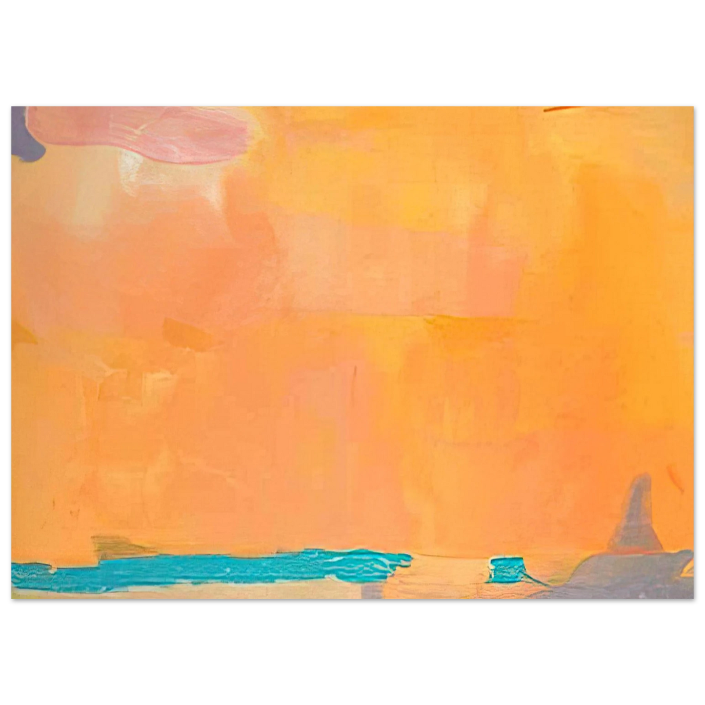 Helen Frankenthaler - Royal Fireworks - 1975 Wall art - 40x50 cm / 16x20 inches - Premium Wooden Framed Poster With Fine Art Paper - Wood frame