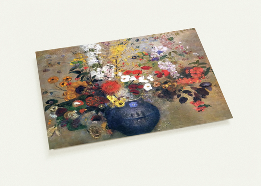FLOWERS 1909 By Odilon Redon Pack of 10 Post Cards | Odilon Redon Post Cards | A6 (10.5 x 14.8 cm) - 4.1 x 5.8 inches