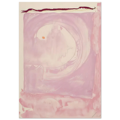 Helen Frankenthaler - Reflections IX - 1995 Wall art - 27x35 cm / 11x14 inches - Premium Wooden Framed Poster With Fine Art Paper - White frame