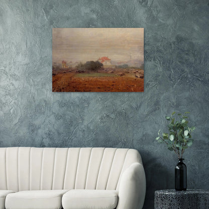 Fog - claude monet Brushed Aluminum Print - 70x100 cm / 28x40 inches | claude monet Aluminum Print | claude monet Prints
