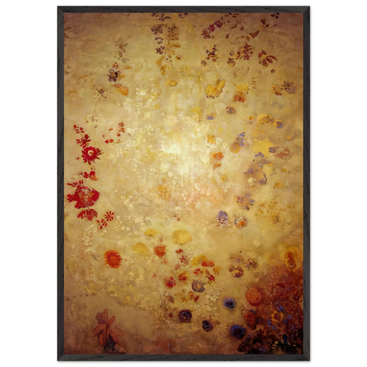 DECORATIVE PANEL 1 - Odilon Redon Framed Art Print – Black Wooden Frame - Default Title - -Framed Art Print
