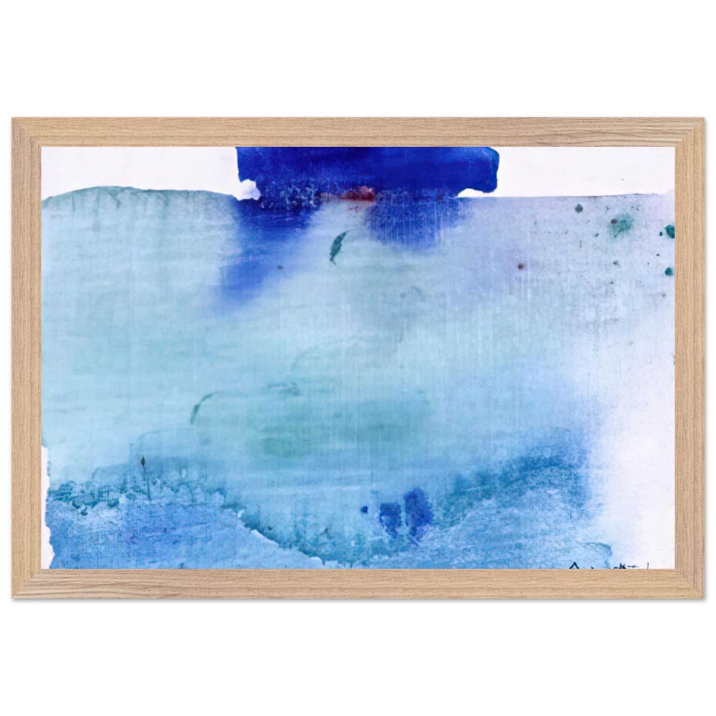 Helen Frankenthaler - Untitled - 1982 Wall art - 50x70 cm / 20x28 inches - Premium Wooden Framed Poster With Fine Art Paper - Black frame