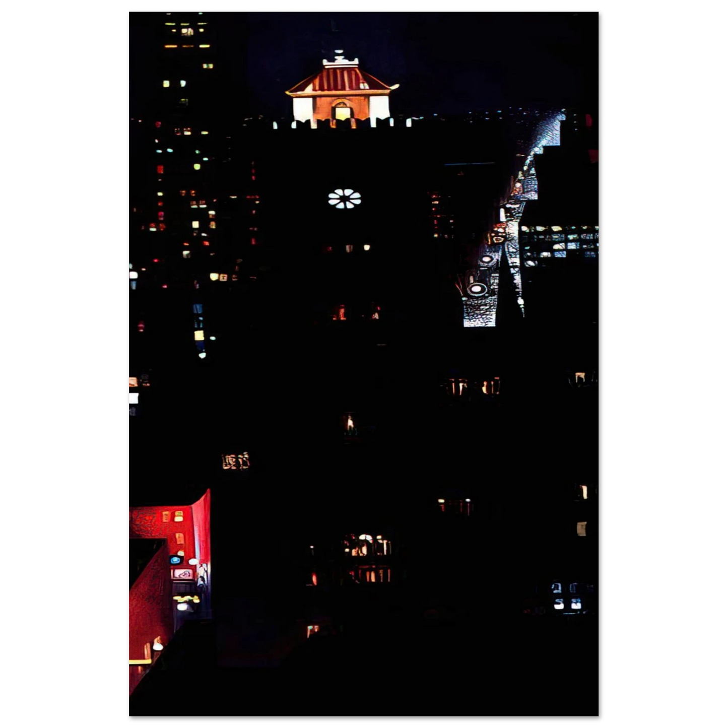 Georgia O'Keeffe - New York Night Fine Art Poster - 40x60 cm / 16x24 inches