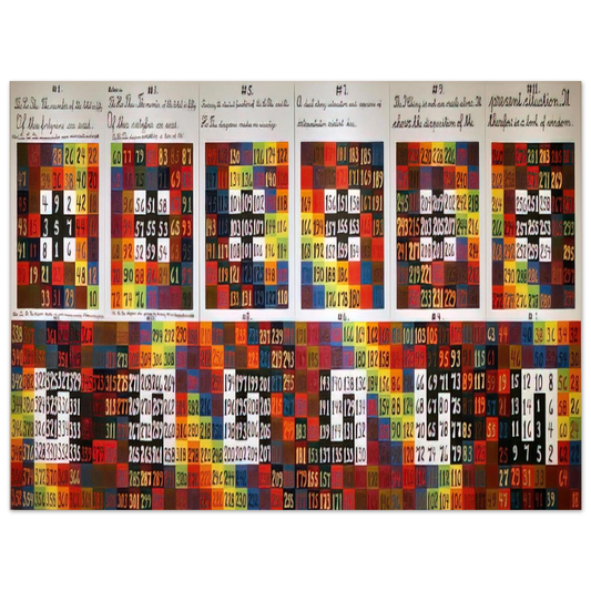 Alfred Jensen - Twelve Events in a Dual Universe - 1978 Fine Art Poster - Default Title