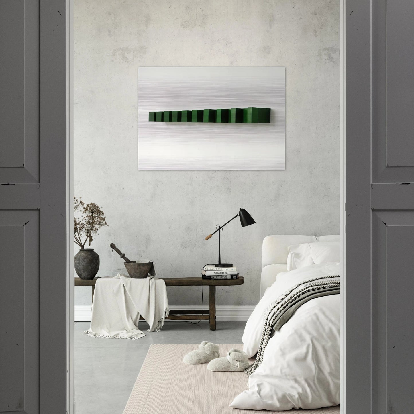 Untitled - 1974 - Donald Judd Brushed Aluminum Print - 70x100 cm / 28x40 inches | Donald Judd Aluminum Print | Donald Judd Prints