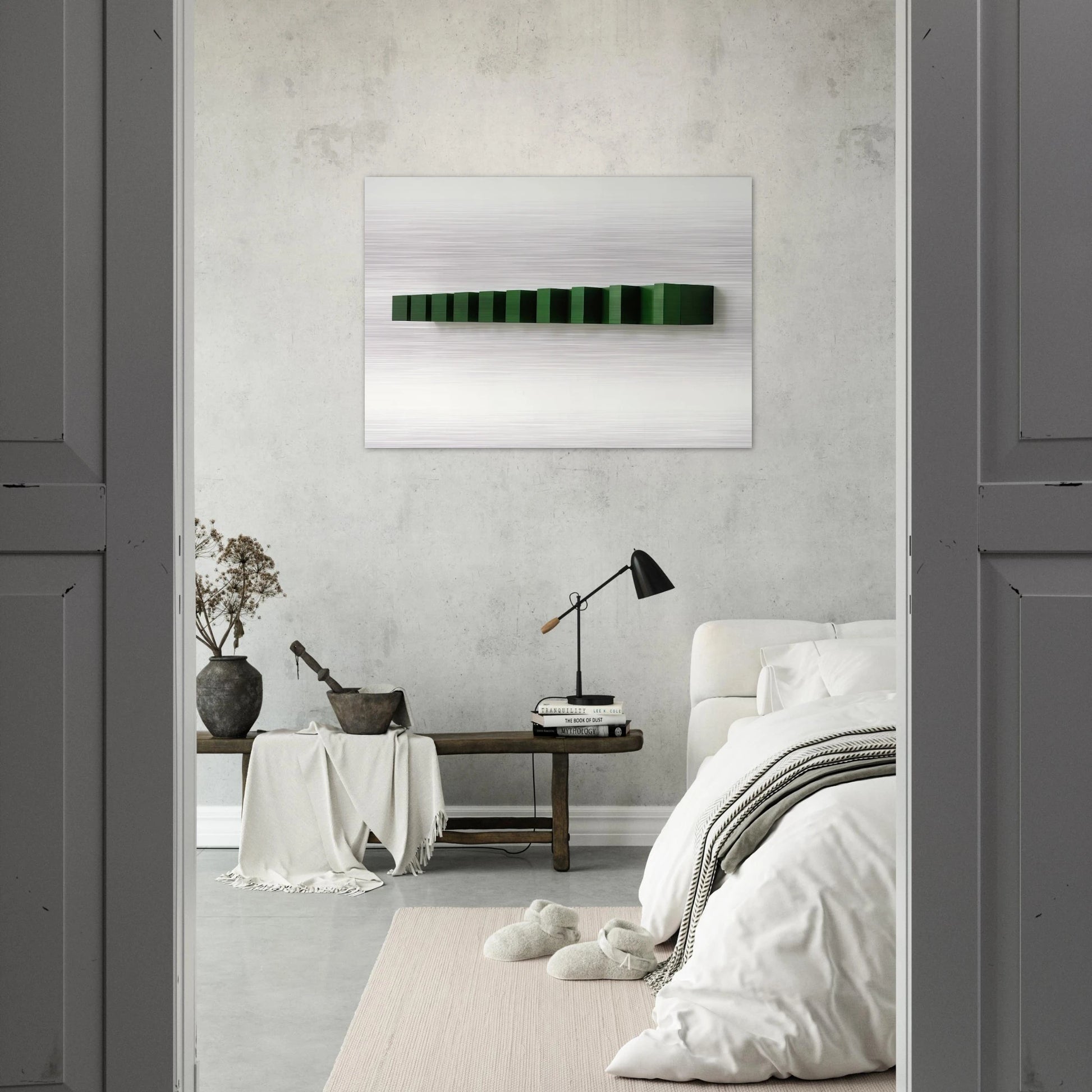 Untitled - 1974 - Donald Judd Brushed Aluminum Print - 70x100 cm / 28x40 inches | Donald Judd Aluminum Print | Donald Judd Prints