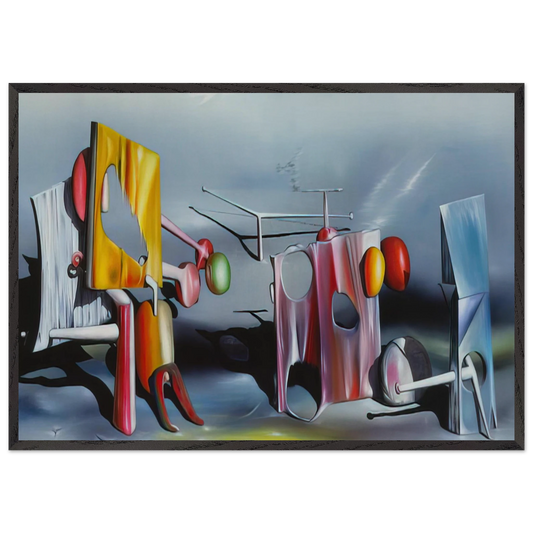 Reply to Red - Yves Tanguy Framed Art Print – Black Wooden Frame - Default Title - -Framed Art Print