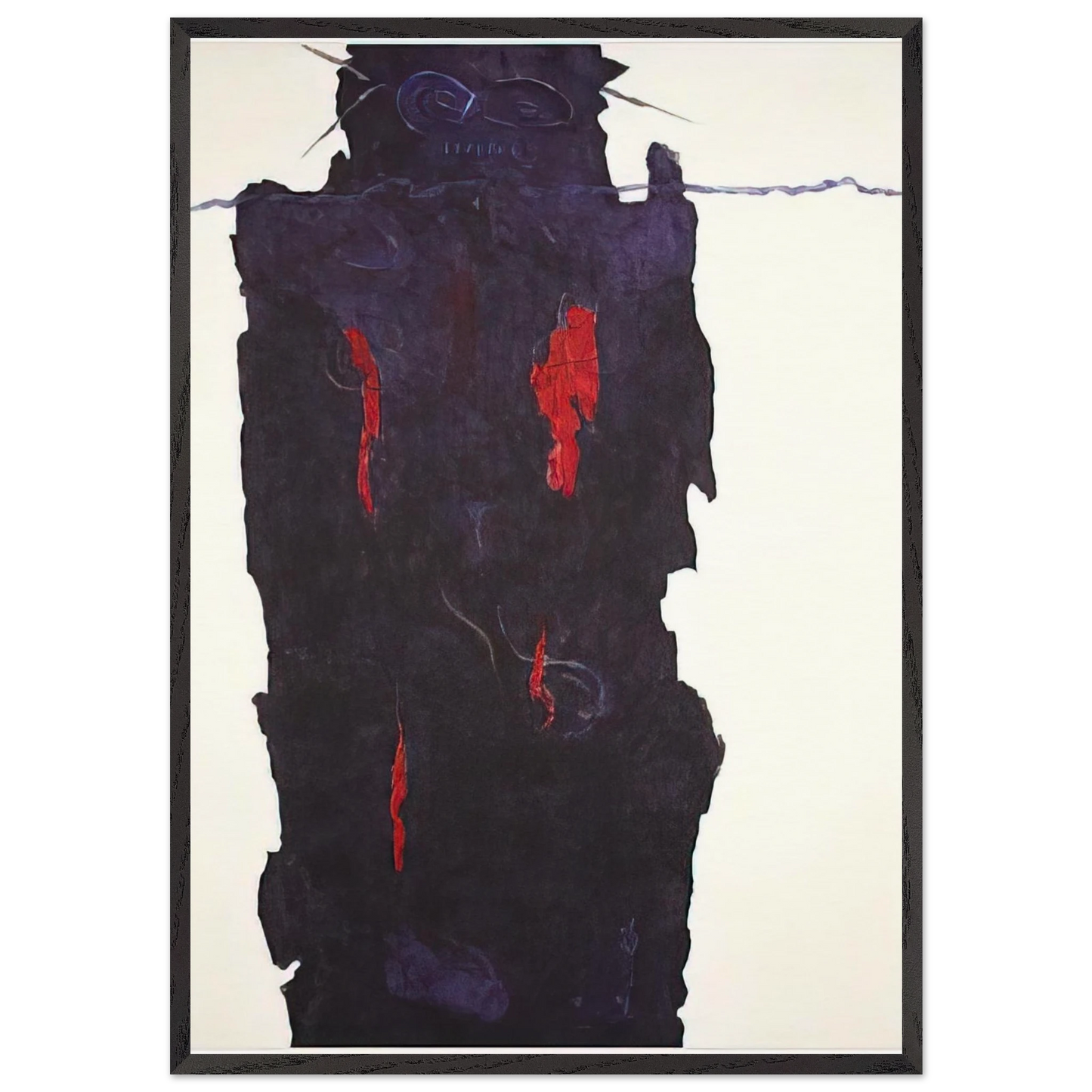 Infinity Field Torino Series 7 - 1986 - Theodoros Stamos Framed Art Print – Black Wooden Frame - Default Title - -Framed Art Print