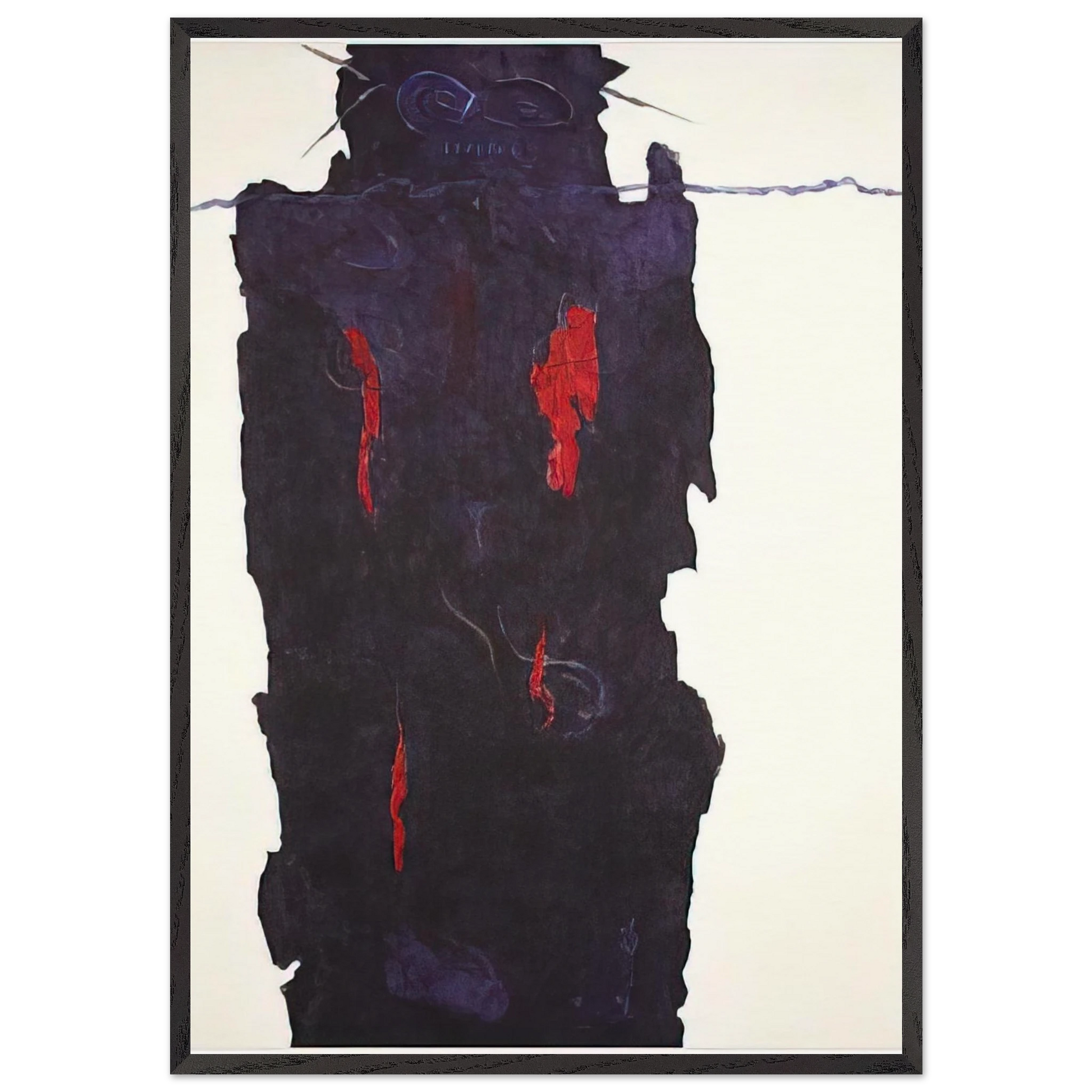 Infinity Field Torino Series 7 - 1986 - Theodoros Stamos Framed Art Print – Black Wooden Frame - Default Title - -Framed Art Print