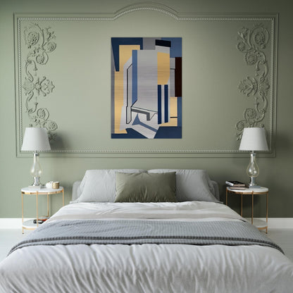 St. Ann Street - 1954 - Ralston Crawford Brushed Aluminum Print - 70x100 cm / 28x40 inches | Ralston Crawford Aluminum Print | Ralston Crawford Prints