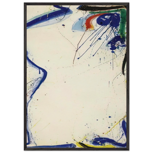 Eye of Zengai - Sam Francis 70x100 cm / 28x40 inches Framed Art Print – Black Wooden Frame