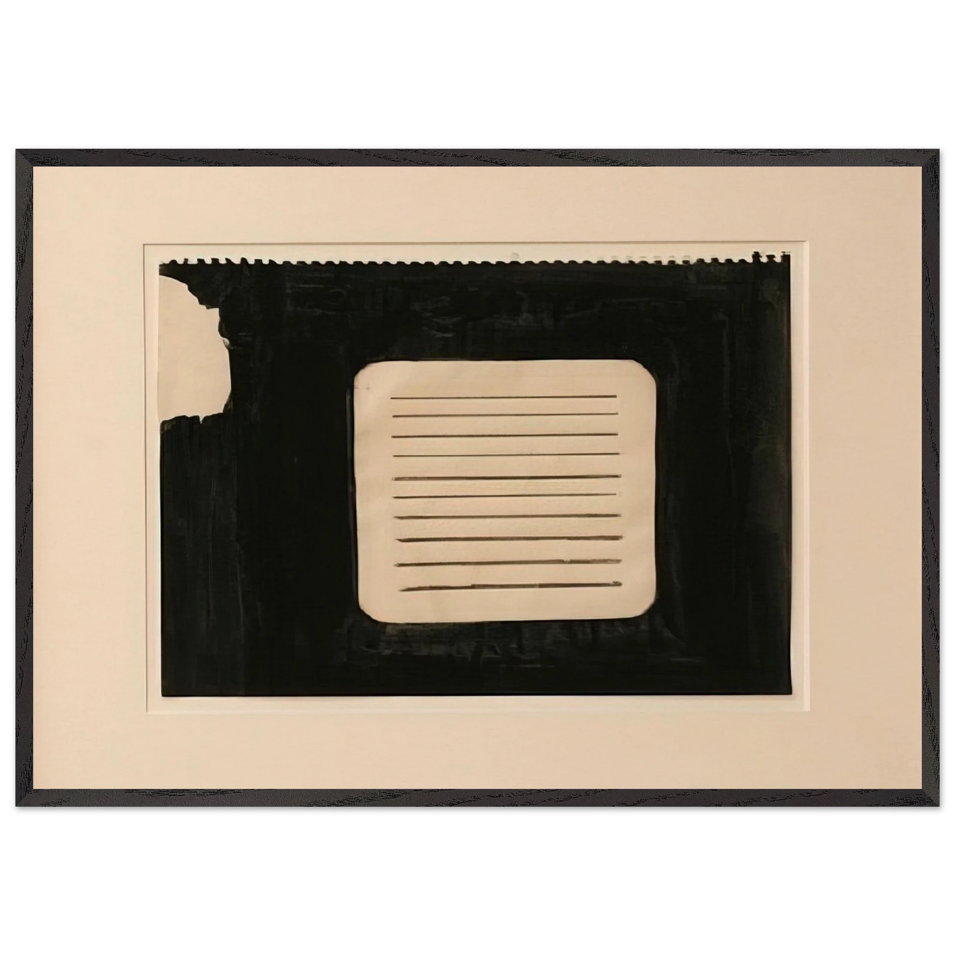 Untitled - 1962 N4 - Donald Judd Framed Art Print – Black Wooden Frame - Default Title - -Framed Art Print