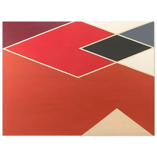 Larry Zox - Tikke from the Diamond Cut Series - 1968 Fine Art Poster - Default Title