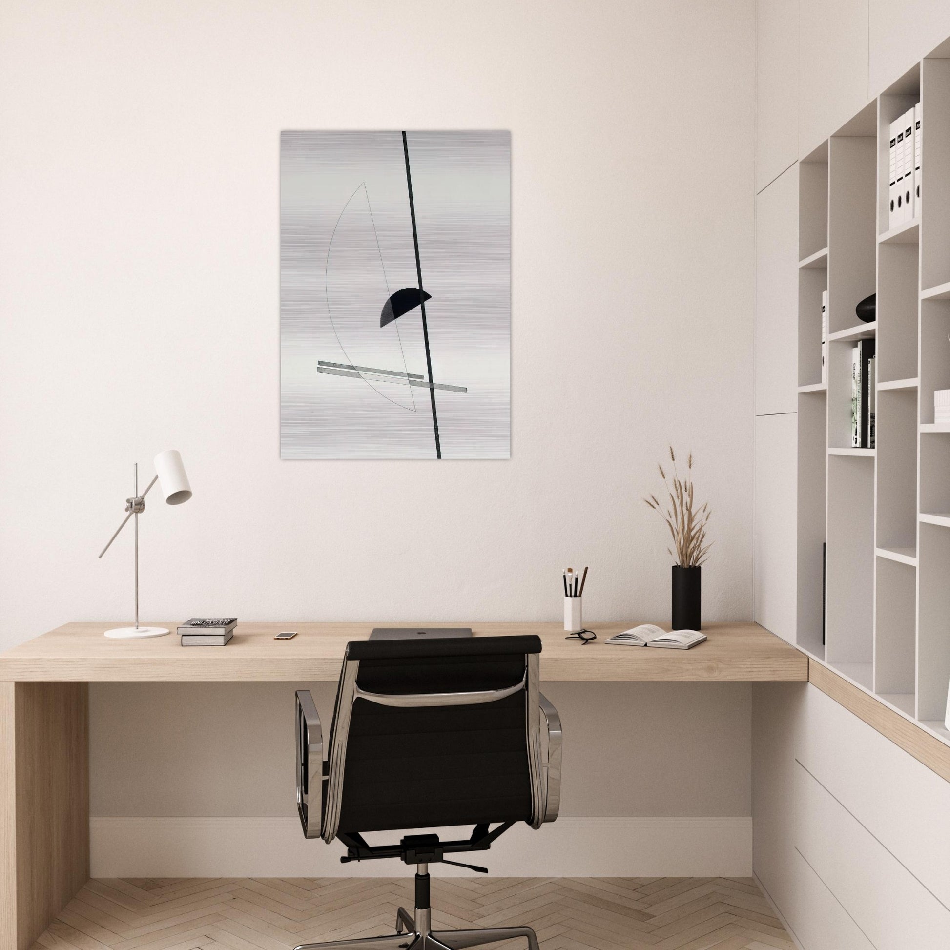 Construction - Laszlo Moholy-Nagy Brushed Aluminum Print - 70x100 cm / 28x40 inches | Laszlo Moholy-Nagy Aluminum Print | Laszlo Moholy-Nagy Prints