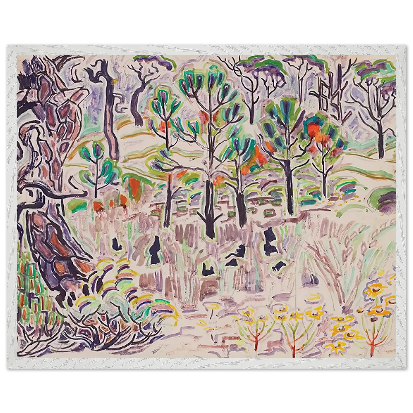 Walter Inglis Anderson - Walter Anderson Wall art - A2 (42 x 59.4  cm) - Premium Wooden Framed Poster With Fine Art Paper - White frame