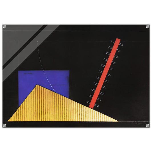 IL MERCANTE DI CUORI BOZZETTO DI SCENA 1927 - Enrico Prampolini Acrylic Print - 70x100 cm / 28x40″ inches | Enrico Prampolini Wall Art | Enrico Prampolini Prints