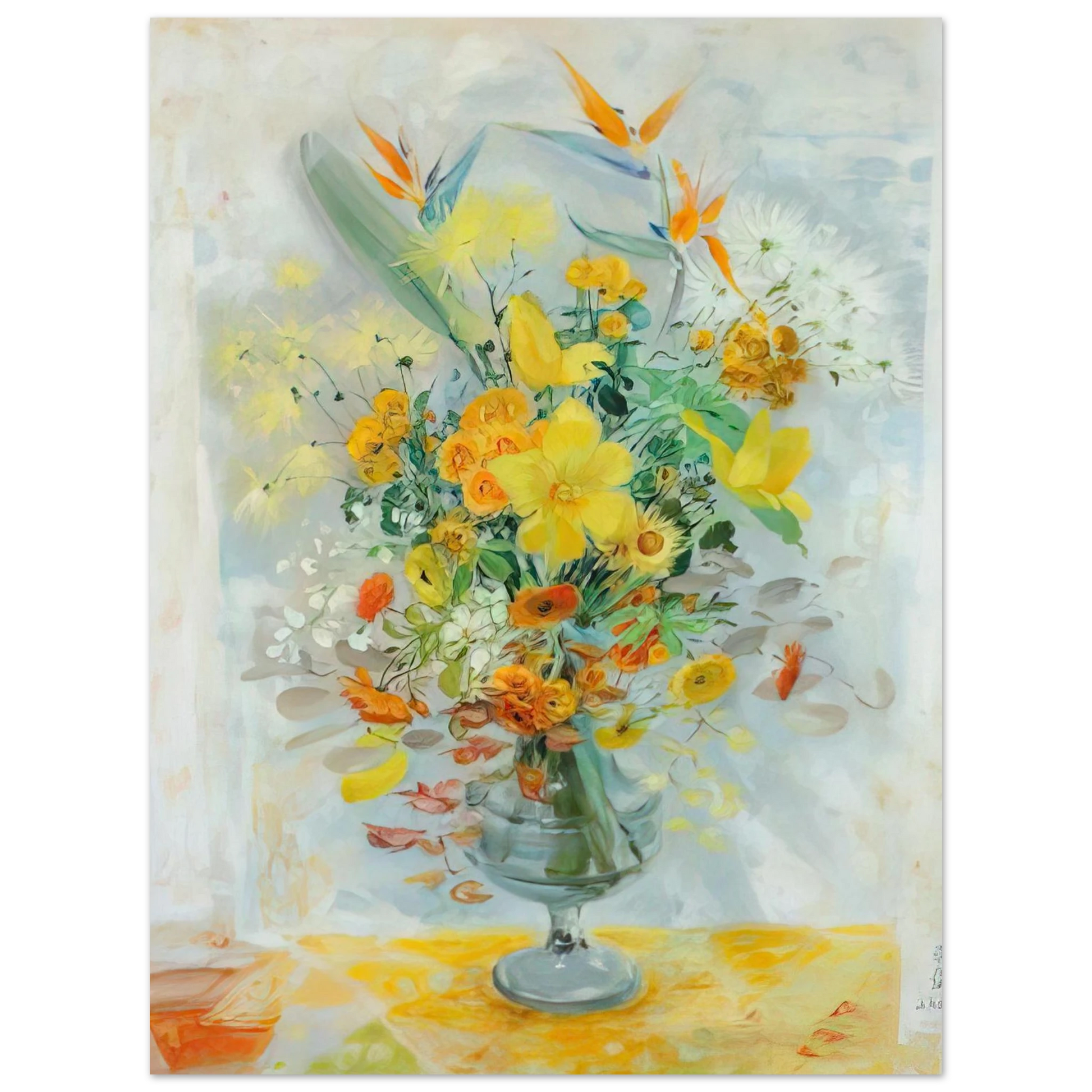 Le Pho - Yellow Lily - Post-Impressionism Fine Art Poster - Default Title