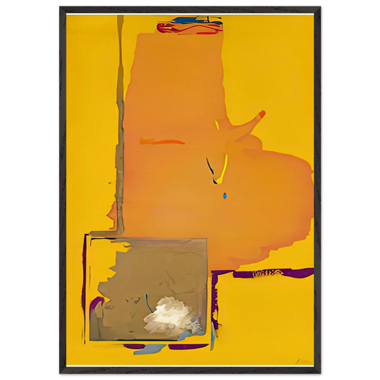 Mardi Gras 1987- - Helen Frankenthaler Framed Art Print – Black Wooden Frame - Default Title - -Framed Art Print
