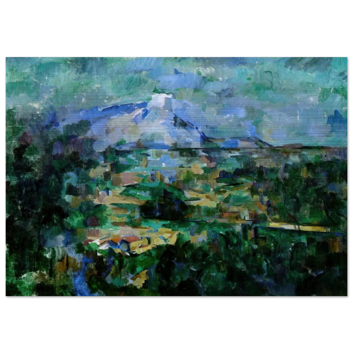 Montagne Sainte-Victoire from Lauves - Paul Cézanne Brushed Aluminum Print - 70x100 cm / 28x40 inches | Paul Cézanne Aluminum Print | Paul Cézanne Prints