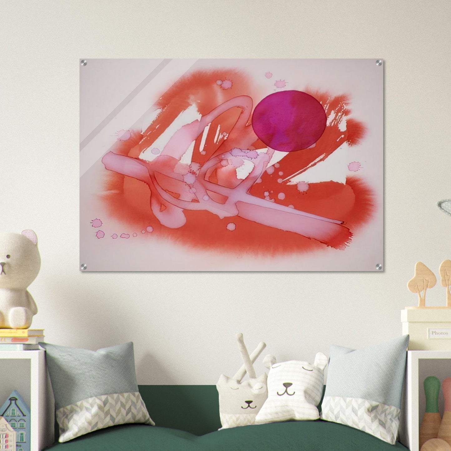 UNTITLED PURPLE AND RED - Luis Feito Acrylic Print - 70x100 cm / 28x40″ inches | Luis Feito Wall Art | Luis Feito Prints