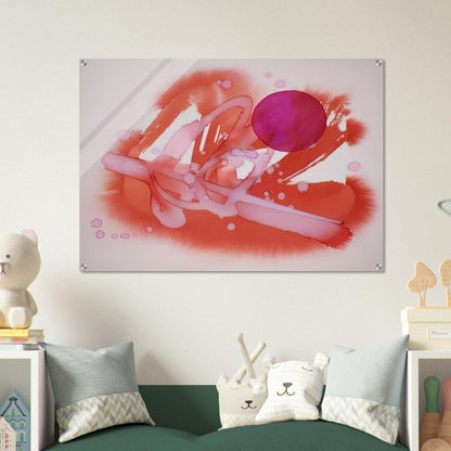 UNTITLED PURPLE AND RED - Luis Feito Acrylic Print - 70x100 cm / 28x40″ inches | Luis Feito Wall Art | Luis Feito Prints