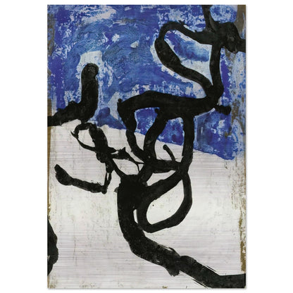 Untitled - Tachisme - Emil Schumacher Brushed Aluminum Print - 70x100 cm / 28x40 inches | Emil Schumacher Aluminum Print | Emil Schumacher Prints