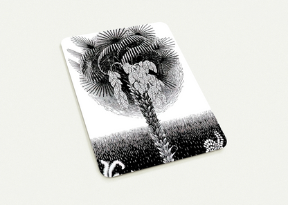 PALM TREE By MC Escher Pack of 10 Post Cards | MC Escher Post Cards | A6 (10.5 x 14.8 cm) - 4.1 x 5.8 inches