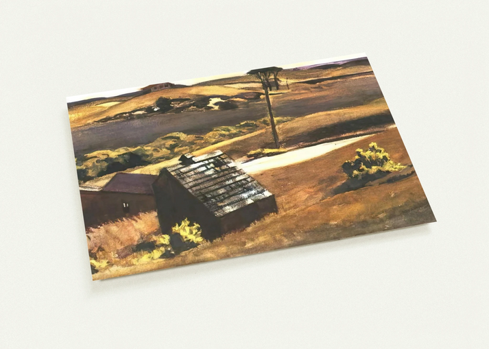 Burly Cobb Hen Coop and Barn By Edward Hopper Pack of 10 Post Cards | Edward Hopper Post Cards | A6 (10.5 x 14.8 cm) - 4.1 x 5.8 inches