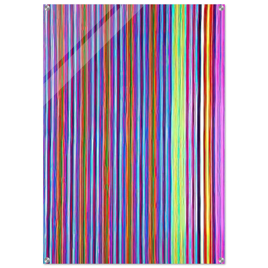 Gothic Jab - 1968 - Gene Davis Acrylic Print - 70x100 cm / 28x40″ inches | Gene Davis Wall Art | Gene Davis Prints