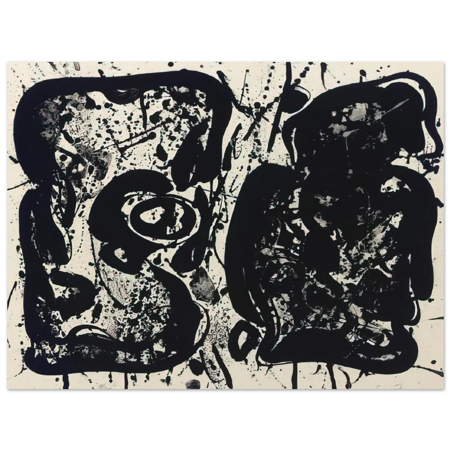 Sam Francis - Dark Egg  Lembark L22  Fine Art Poster - Default Title