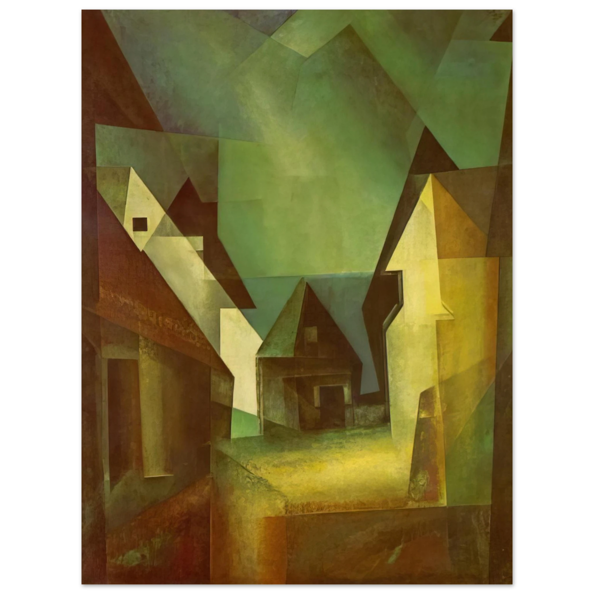 Lyonel Feininger - GABERNDORF II 1924 Fine Art Poster - Default Title