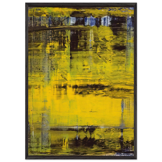 ABSTRACT PAINTING NO 809 3 - Gerhard Richter Framed Art Print – Black Wooden Frame - Default Title - -Framed Art Print